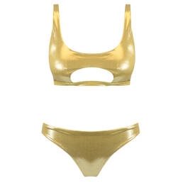 ACQUADICOCCO maillot de bain 2 pièces brassière Luxury Oro