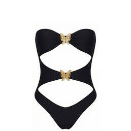 LULI FAMA maillot de bain 1 pièce trikini sans armatures Gilded Butterfly
