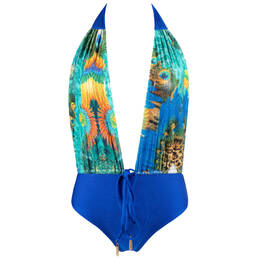 ACQUADICOCCO maillot de bain 1 pièce dos nu sans armatures Pavone