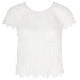 LISE CHARMEL top manches courtes en dentelle Sublime Organza LISE CHARMEL top manches courtes en dentelle Sublime Organza