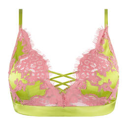 MARJOLAINE soutien-gorge triangle Chroméa en soie et dentelle Calista