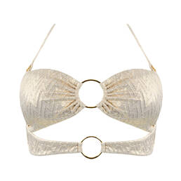 LULI FAMA haut de maillot de bain bandeau Liquid Voltage