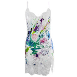 MARJOLAINE nuisette Chroméa en soie et dentelle Cléa