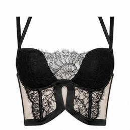 LIVY soutien-gorge bustier en soie et dentelle Burning Desire