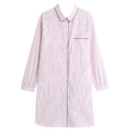 LAURENCE TAVERNIER chemise de nuit en coton Essentiel Rayé