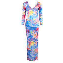 LULI FAMA robe de plage longue Underwater Dreaming