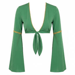 LULI FAMA crop top de plage Luli Chic