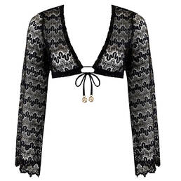 LULI FAMA crop top de plage Midnight Currents