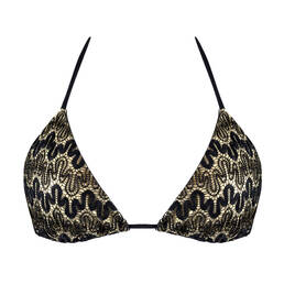 LULI FAMA haut de maillot de bain triangle Midnight Currents
