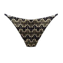 LULI FAMA bas de maillot de bain slip brésilien Midnight Currents