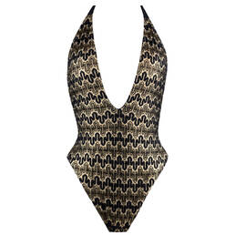 LULI FAMA maillot de bain 1 pièce dos nu Midnight Currents