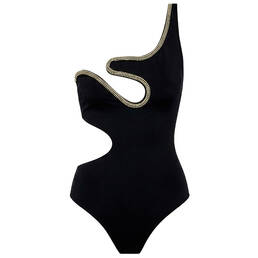 LIVY maillot de bain 1 pièce asymétrique sans armatures Nebula