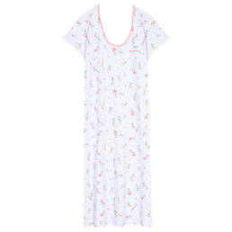 LE CHAT chemise de nuit longue en coton Daisy