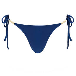 MELISSA ODABASH bas de maillot de bain slip lacets Tasmania Deep Ocean