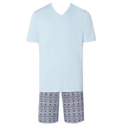 HANRO pyjama short homme en coton et modal Night & Day Cotton HANRO pyjama short homme en coton et modal Night & Day Cotton