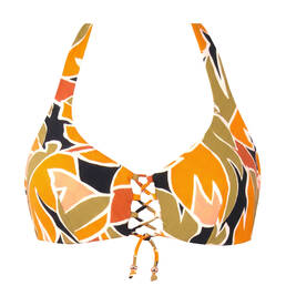 VERDISSIMA haut de maillot de bain brassière armatures Tropical Leaves