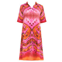 MIRADONNA robe de plage Asia en coton Purple Chanting