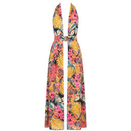 SORAYA caftan de plage long Darling Tropical