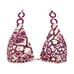 SORAYA haut de maillot de bain triangle Cassis Turtle