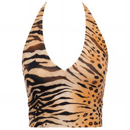 LULI FAMA crop top de plage Tigressa LULI FAMA crop top de plage Tigressa