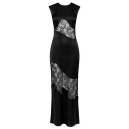 LIVY robe longue en soie et dentelle Shadowland