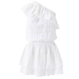 MELISSA ODABASH robe de plage asymétrique Bree en coton Bohemian