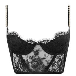 I.D. SARRIERI soutien-gorge bustier en dentelle Feathers of a Swan