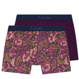 AUBADE pack de 2 boxers homme en coton et modal Duo