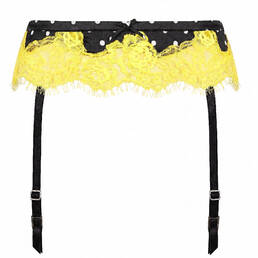 FLEUR DU MAL porte-jarretelles en soie et dentelle Juliet Lace