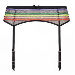 FLEUR DU MAL porte-jarretelles Fleur Stripe