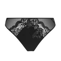 LISE CHARMEL tanga en dentelle Cuir Couture