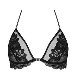 LISE CHARMEL soutien-gorge triangle ouverture frontale Cuir Couture