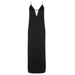 LISE CHARMEL robe longue en soie Cuir Couture