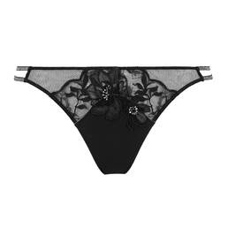 LISE CHARMEL slip séduction en dentelle Cuir Couture