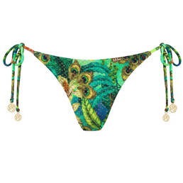 LULI FAMA bas de maillot de bain brésilien lacets Peacock Affair