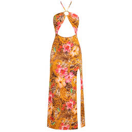 LULI FAMA robe de plage longue Paradise Prowl
