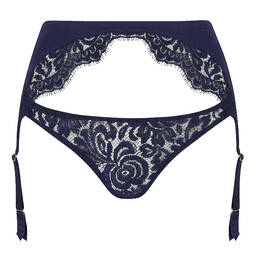 COCO DE MER slip ouvert porte-jarretelles en dentelle Tamara