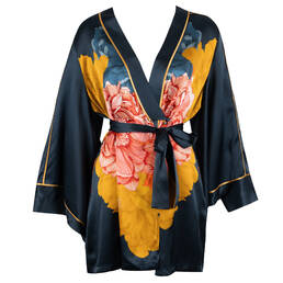 MARJOLAINE kimono en soie Dahlia MARJOLAINE kimono en soie Dahlia