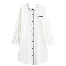 LAURENCE TAVERNIER chemise de nuit en coton Essentiel Uni