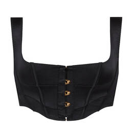 AGENT PROVOCATEUR corset Zetta en soie Wardrobe Edit