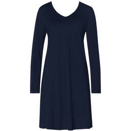 HANRO chemise de nuit manches longues en coton et modal Sleep & Lounge HANRO chemise de nuit manches longues en coton et modal Sleep & Lounge
