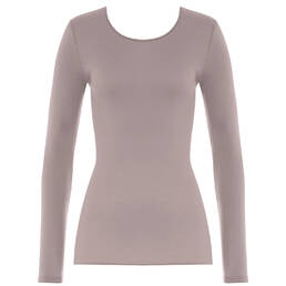 HANRO top manches longues en coton Cotton Seamless HANRO top manches longues en coton Cotton Seamless