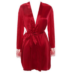 PRELUDE déshabillé en satin Rouge Interdit