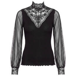 OSCALITO pull col montant en laine et soie Balza Leavers OSCALITO pull col montant en laine et soie Balza Leavers