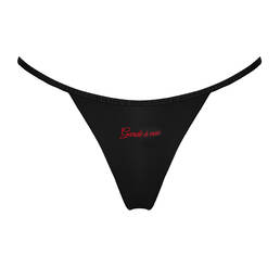 SCANDALE slip brésilien en satin Dédicace