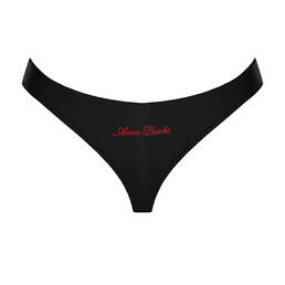 SCANDALE string en satin Dédicace