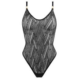 ATELIER AMOUR body string ouvrable en dentelle Clair Obscur