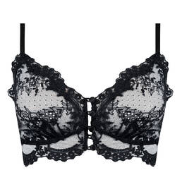 MARJOLAINE soutien-gorge bustier ouverture frontale Nocturne en dentelle Daniella