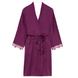 SIMONE PÉRÈLE kimono en satin Satin Secrets