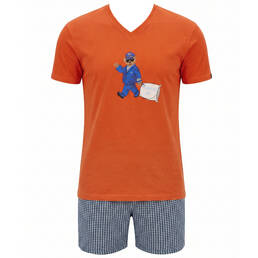 ARTHUR pyjama short homme en coton Pilote de Lit ARTHUR pyjama short homme en coton Pilote de Lit